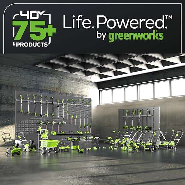 Greenworks 40V 15" Cordless String Trimmer, 2.0Ah Battery and Charger Included - Image 6
