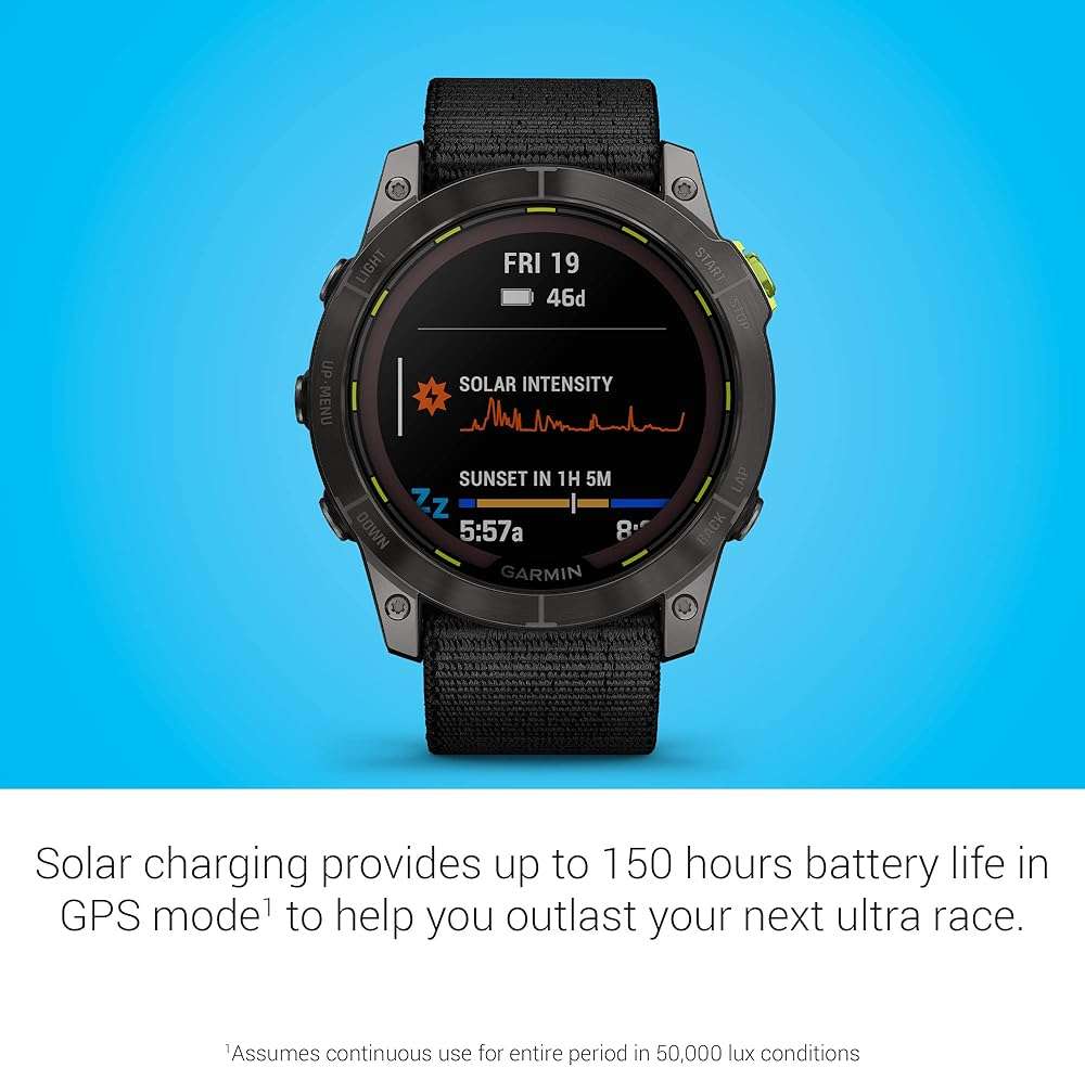 Garmin Enduro™ 2 – Ultraperformance Watch, Long-Lasting GPS Battery Life, Solar Charging, Preloaded Maps - Image 3