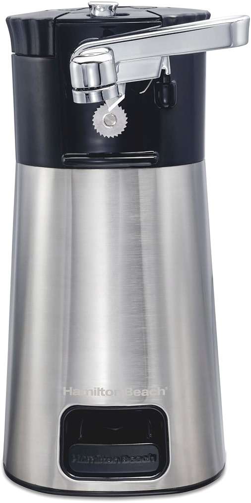Hamilton Beach OpenStation Electric Automatic Can Opener for Kitchen with Multi Tool and Bottle and Jar Opening Tools, Auto Shutoff, Cord Storage, and Sure Cut Technology, Stainless Steel (76382) - Image 1