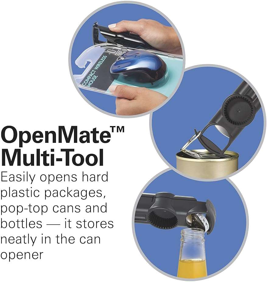 Hamilton Beach OpenStation Electric Automatic Can Opener for Kitchen with Multi Tool and Bottle and Jar Opening Tools, Auto Shutoff, Cord Storage, and Sure Cut Technology, Stainless Steel (76382) - Image 4