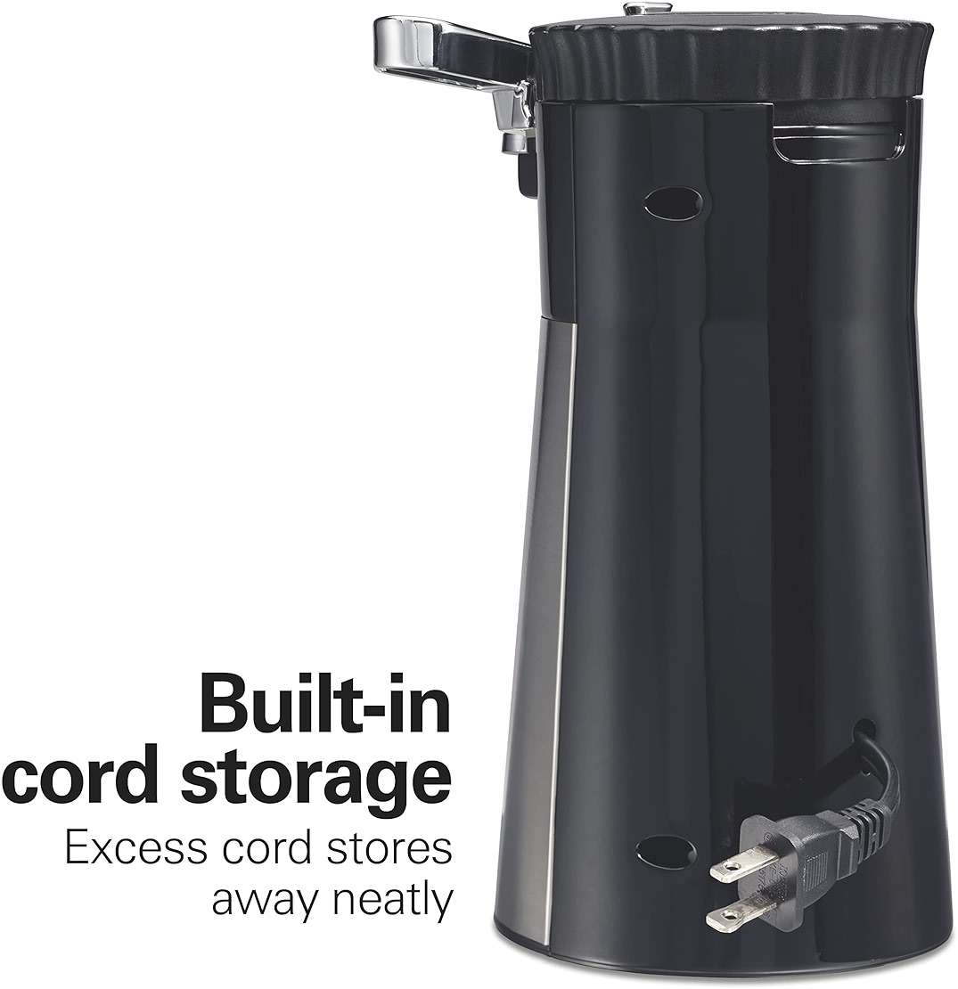 Hamilton Beach OpenStation Electric Automatic Can Opener for Kitchen with Multi Tool and Bottle and Jar Opening Tools, Auto Shutoff, Cord Storage, and Sure Cut Technology, Stainless Steel (76382) - Image 8