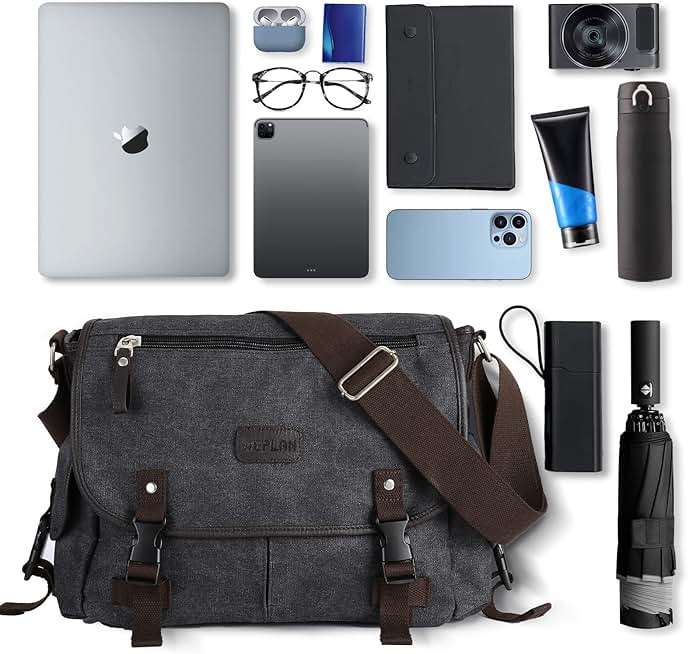 Messenger Bag Men,Waterproof Crossbody Bag,Satchel Shoulder Bag | Waterproof - Image 5