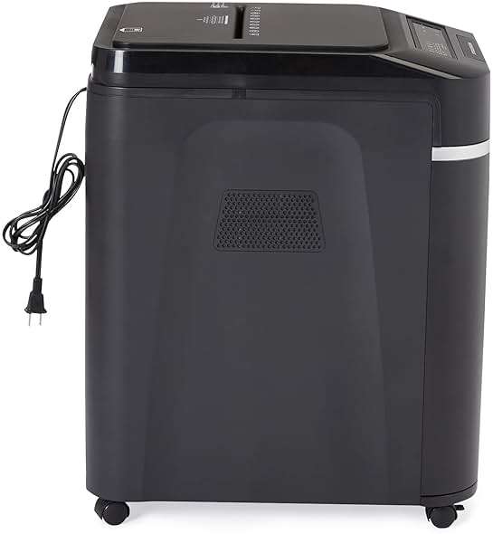 Amazon Basics 200-Sheet Auto Feed Micro Cut Paper Shredder with Pullout Basket, Black - NEW (Previously AmazonCommercial brand) - Image 5