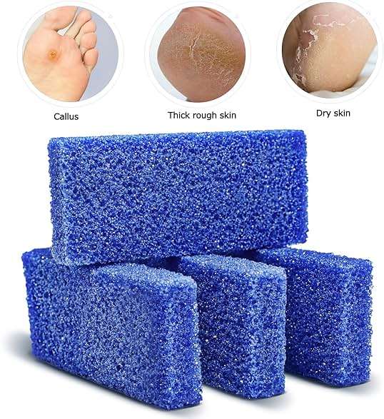 Disposable Foot Scrubber Sponge Pads Pedicure Pumice Stone for Feet Callus Remover Coarse Blue 40Pcs - Image 4