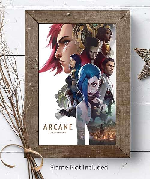 Christ-EZ Anime cartoon Arcane League of Legends Movie Poster Cool Wall Decor Art Print posters for room aesthetic - Matte Poster Frameless Gift 11 x 17 inch(28cm x 43cm) - Image 4