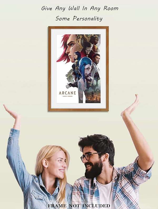 Christ-EZ Anime cartoon Arcane League of Legends Movie Poster Cool Wall Decor Art Print posters for room aesthetic - Matte Poster Frameless Gift 11 x 17 inch(28cm x 43cm) - Image 9