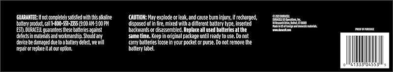 Duracell Coppertop D Batteries, 10 Count (1 Pack), D Battery with Long-Lasting Power, All-Purpose Alkaline Battery for Household and Office Devices - Image 2