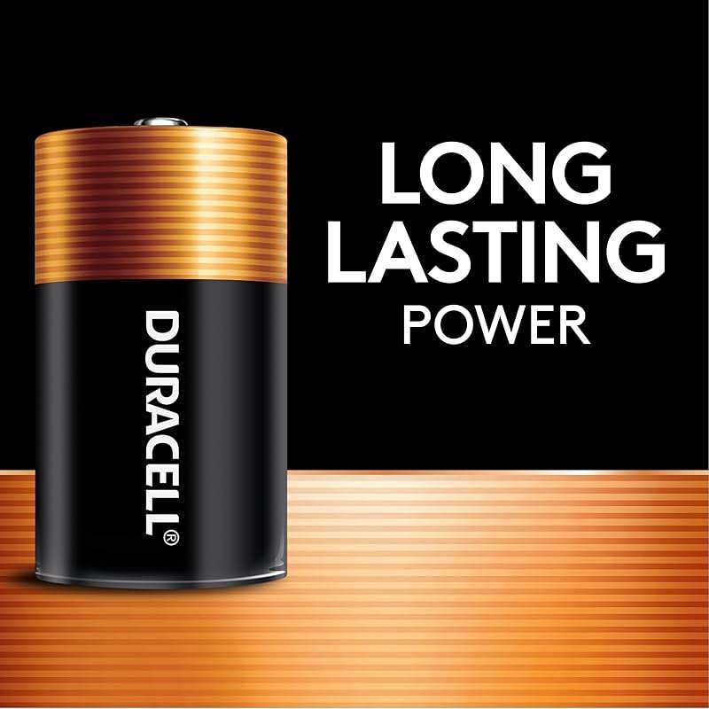 Duracell Coppertop D Batteries, 10 Count (1 Pack), D Battery with Long-Lasting Power, All-Purpose Alkaline Battery for Household and Office Devices - Image 3