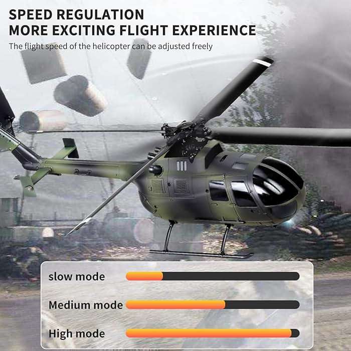 GoolRC C186 Remote Control Helicopter, 4 CH Single Propeller Without Ailerons RC Helicopters with 6-axis Gyro Stabilization, Altitude Hold, RC Airplane Drone Toys for Teen Adults - Image 3