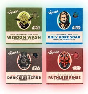 Dr. Squatch Star Wars Soap Collection - Men’s Natural 4 Pack Bundle - Star Wars Soap for Men - Image 2