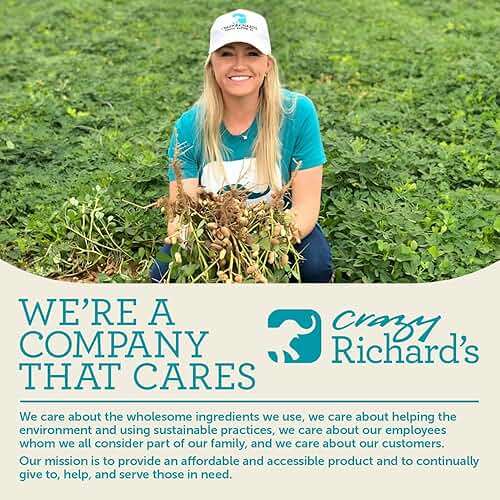 Crazy Richard's 100% All-Natural Vegan Creamy & Crunchy Peanuty Butter with No Added Sugar and Non-GMO Variety Pack (1 Pound, Pack of 2) - Image 9