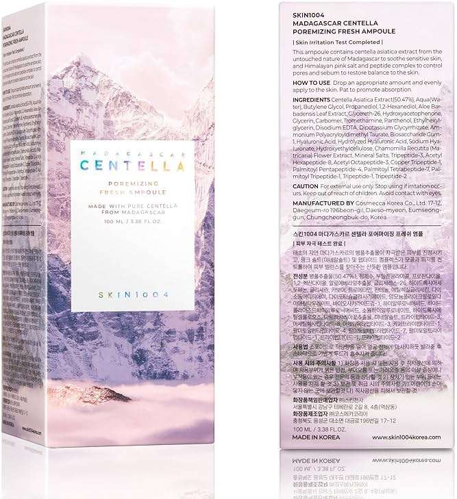 SKIN1004 Madagascar Centella Poremizing Fresh Ampoule 3.38 fl. oz(100ml) | Soothing Hydration | Oily Combination Skin - Image 9