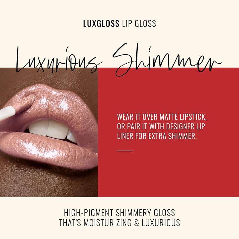 Runway Rogue LuxGloss Lip Gloss, High-Pigment Shimmery Soft Pastel-Pink Lip Gloss, ‘Catwalk’ - Image 3