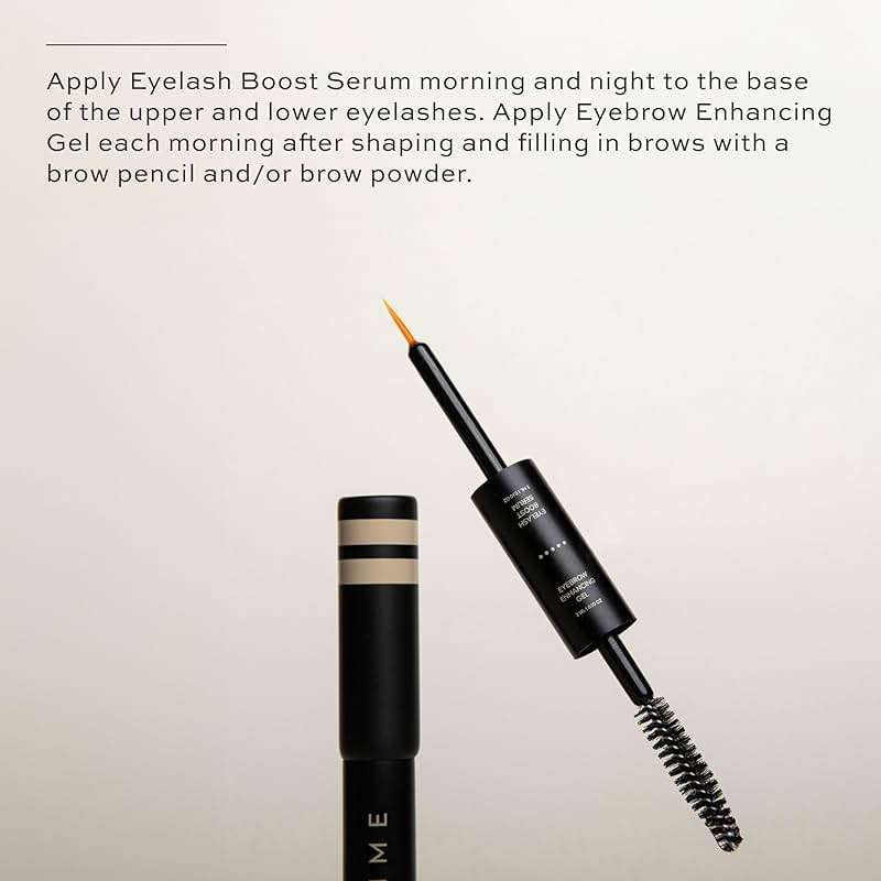 DIME Beauty Boost Duo - Travel-Sized Eyelash Growth Serum & Eyebrow Enhancing Gel, Lash and Brow Serum with Peptides & Amino Acids for Fuller, Stronger Lashes and Brows, Vegan, 3 ml of Each - Image 4