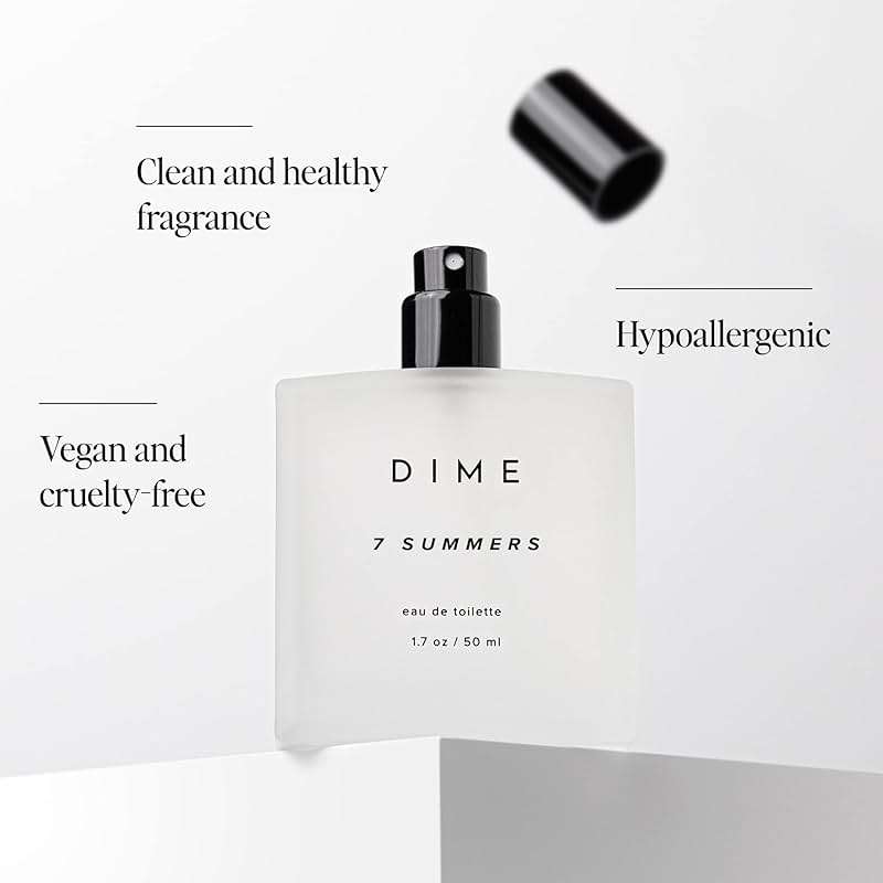 DIME Beauty 7 Summers Perfume for Women - Sweet Floral Eau de Toilette with Bergamot, Vanilla Orchid and Coconut, Clean, Vegan, Cruelty-Free Fragrance, 1.7 oz / 50 ml - Image 6