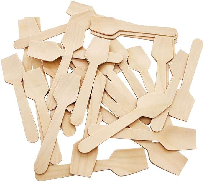 Mini Wooden Spoons, 200 Pcs 4 Inch Disposable Wooden Dessert Spoons, Biodegradable Compostable Birchwood - Image 7