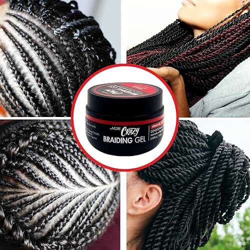 The MORE Conditioning Braiding Gel - Extreme Hold for All Hair Types | Styling for Twisting, Smooth Edges, Nourishes Scalp (Argan Oil, 3.38 fl oz) - Image 2