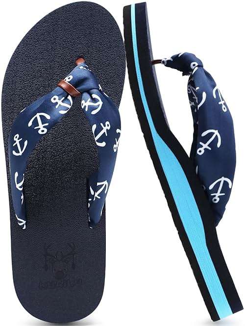 KuaiLu Flip Flops Women Yoga Foam Ladies Comfort Arch Support Summer Beach Casual Thong Sandals - Image 1