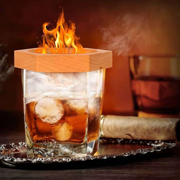 Bourbon Whiskey Gifts for Men - Fun Cocktail Smoker Kit with Torch, Birthday Anniversary Unique Gifts for Husband Dad, Cool Smoked Bourbon Kit, Mens Gift Ideas for Father's Day - Image 2