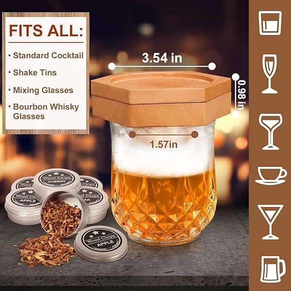 Bourbon Whiskey Gifts for Men - Fun Cocktail Smoker Kit with Torch, Birthday Anniversary Unique Gifts for Husband Dad, Cool Smoked Bourbon Kit, Mens Gift Ideas for Father's Day - Image 5