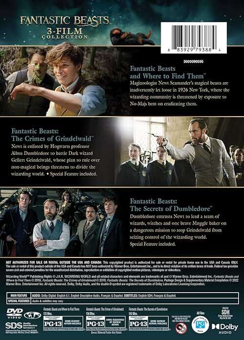 Fantastic Beasts 3-Film Collection (DVD) - Image 3