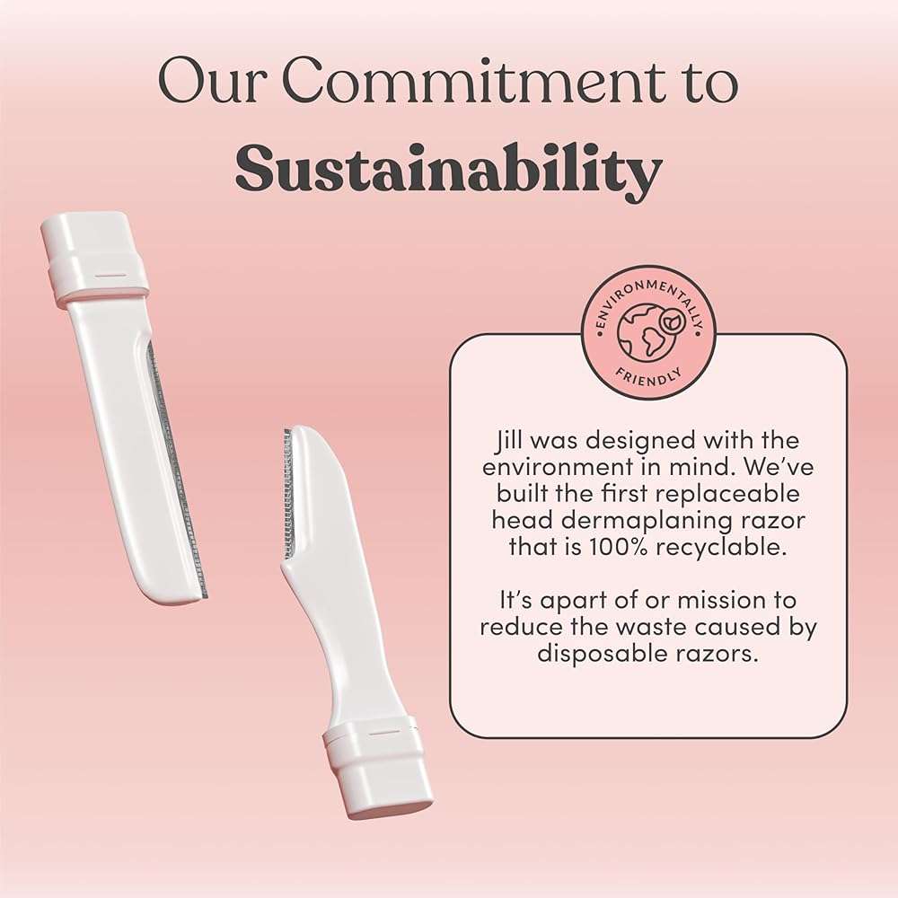 Jill Dermaplane Razor Refills for Women – 8 Single-Use Face Razor Blades for Facial Hair Removal & Exfoliation – Fits Jill V1 Dermaplaner Only (Not Compatible with V2 Kit) - Image 7