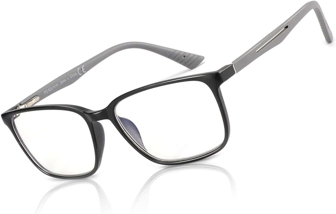 BLUEMOKY Blue Light Reading Glasses for Men,Sport Square Frame Readers, Anti Glare Computer Glasses - Image 1