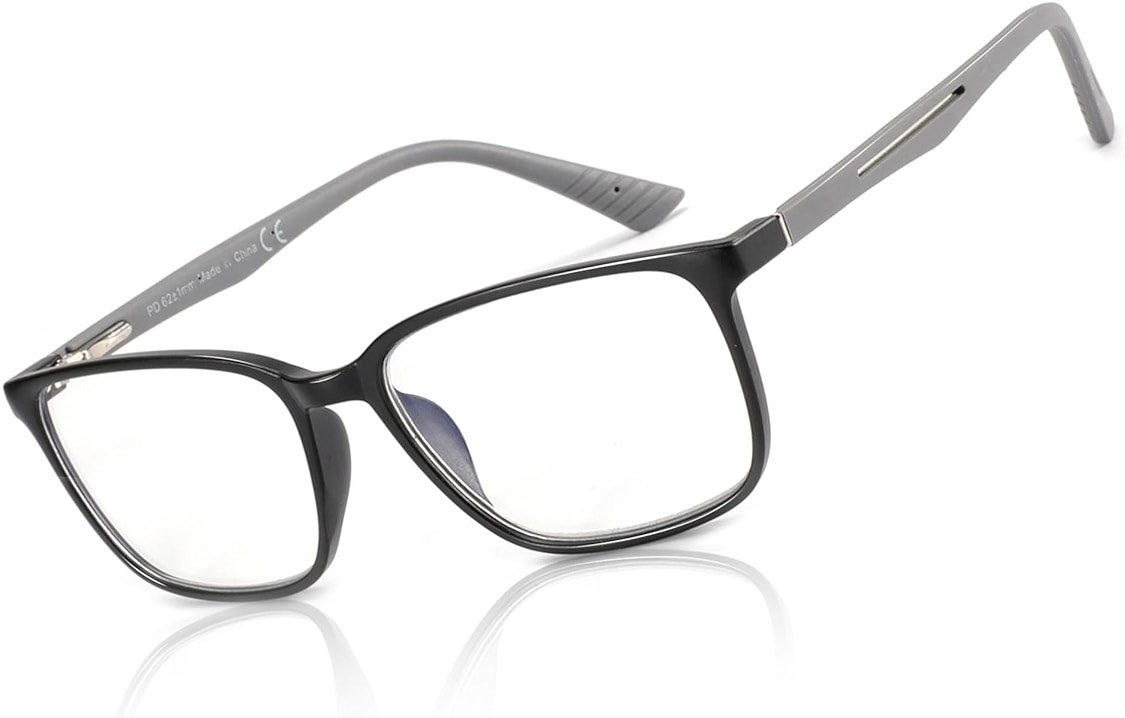 BLUEMOKY Blue Light Reading Glasses for Men,Sport Square Frame Readers, Anti Glare Computer Glasses - Product Image