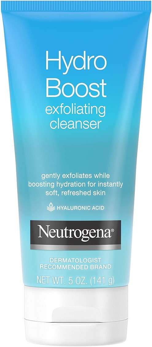 Neutrogena Hydro Boost Gentle Exfoliating Daily Facial Cleanser with Hyaluronic Acid, Clinically Proven to Increase Skin's Hydration Level, Non-Comedogenic Oil-, Soap- & Paraben-Free, 5 Oz, 3 Pack - Image 3