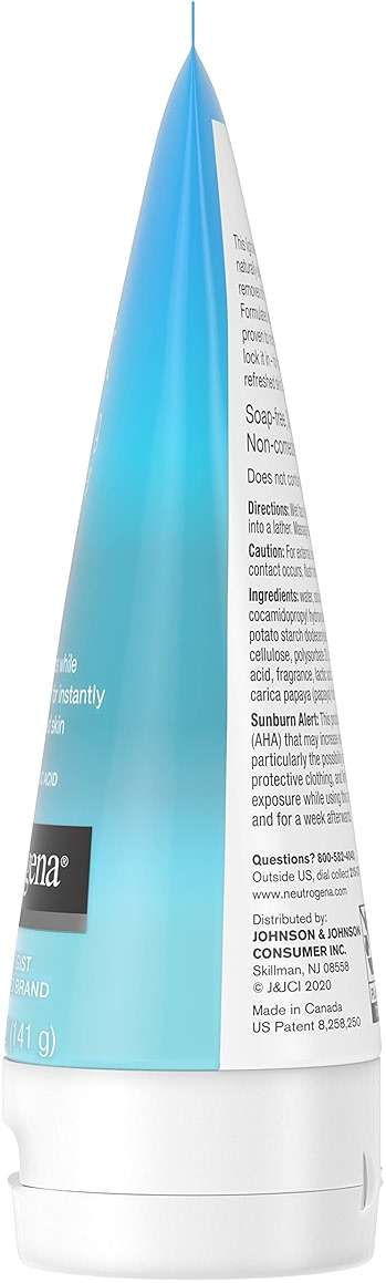 Neutrogena Hydro Boost Gentle Exfoliating Daily Facial Cleanser with Hyaluronic Acid, Clinically Proven to Increase Skin's Hydration Level, Non-Comedogenic Oil-, Soap- & Paraben-Free, 5 Oz, 3 Pack - Image 8