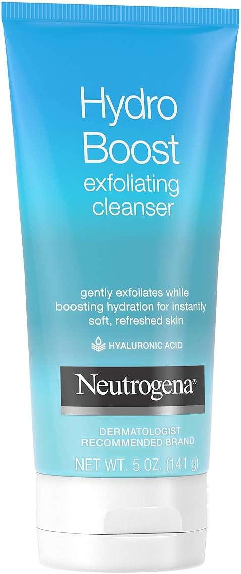 Neutrogena Hydro Boost Gentle Exfoliating Daily Facial Cleanser with Hyaluronic Acid, Clinically Proven to Increase Skin's Hydration Level, Non-Comedogenic Oil-, Soap- & Paraben-Free, 5 Oz, 3 Pack - Image 10