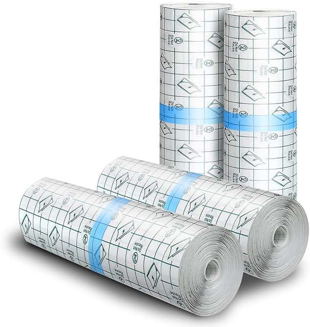 BFONS Tattoo Aftercare Waterproof Bandages 6 in x 4.4 yd Tattoo Cover Up Tape, Tattoo Supplies Second Skin Bandage Flat Roll Transparent Film Wound Healing Protective Clear Sterile and Safe Bandages - Image 1