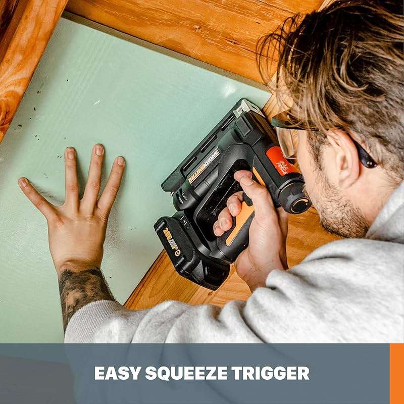 Worx Nitro 20V Power Share 3/8” Cordless Crown Stapler with Air Impact Technology - WX843L.9 (Tool Only) - Image 2