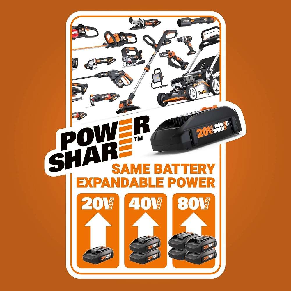 Worx Nitro 20V Power Share 3/8” Cordless Crown Stapler with Air Impact Technology - WX843L.9 (Tool Only) - Image 3