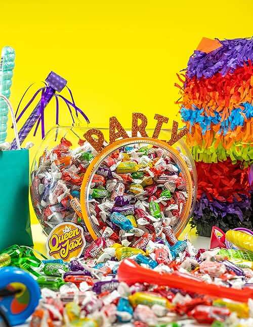 Fruities 10 Flavors - 2 LB Bulk Candy - Assorted Flavor - Fruit Chews - Gluten Free - Ultimate Variety - Taffies - Individually Wrapped Candy - Queen Jax - Image 2