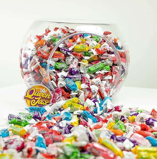 Fruities 10 Flavors - 2 LB Bulk Candy - Assorted Flavor - Fruit Chews - Gluten Free - Ultimate Variety - Taffies - Individually Wrapped Candy - Queen Jax - Image 5