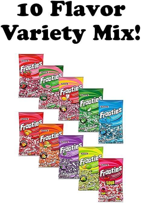 Fruities 10 Flavors - 2 LB Bulk Candy - Assorted Flavor - Fruit Chews - Gluten Free - Ultimate Variety - Taffies - Individually Wrapped Candy - Queen Jax - Image 6