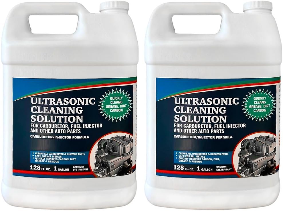 NORTHWEST ENTERPRISES Ultrasonic Cleaner Solution for Carburetors and Engine Parts. Concentrated Washing Compound for use in Ultrasonic Machines and Immersion Washers - Automotive Fluid (2 Gallons) - Product Image