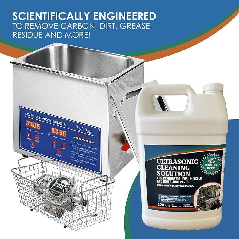 NORTHWEST ENTERPRISES Ultrasonic Cleaner Solution for Carburetors and Engine Parts. Concentrated Washing Compound for use in Ultrasonic Machines and Immersion Washers - Automotive Fluid (2 Gallons) - Image 3