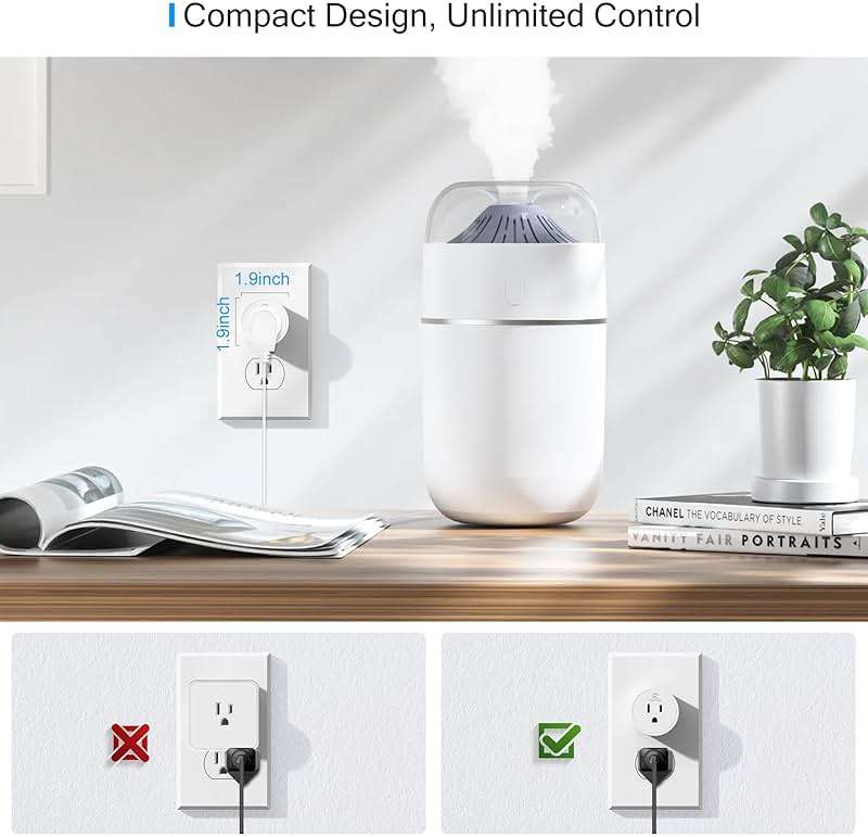 EIGHTREE 15A Smart Plug, Wi-Fi & Bluetooth Smart Outlet for High-Power Home Appliances, Works with Alexa & Google Home, Easy Setup, Timer & Remote Control, FCC & ETL Certified, 2.4GHz Wi-Fi Only - Image 3
