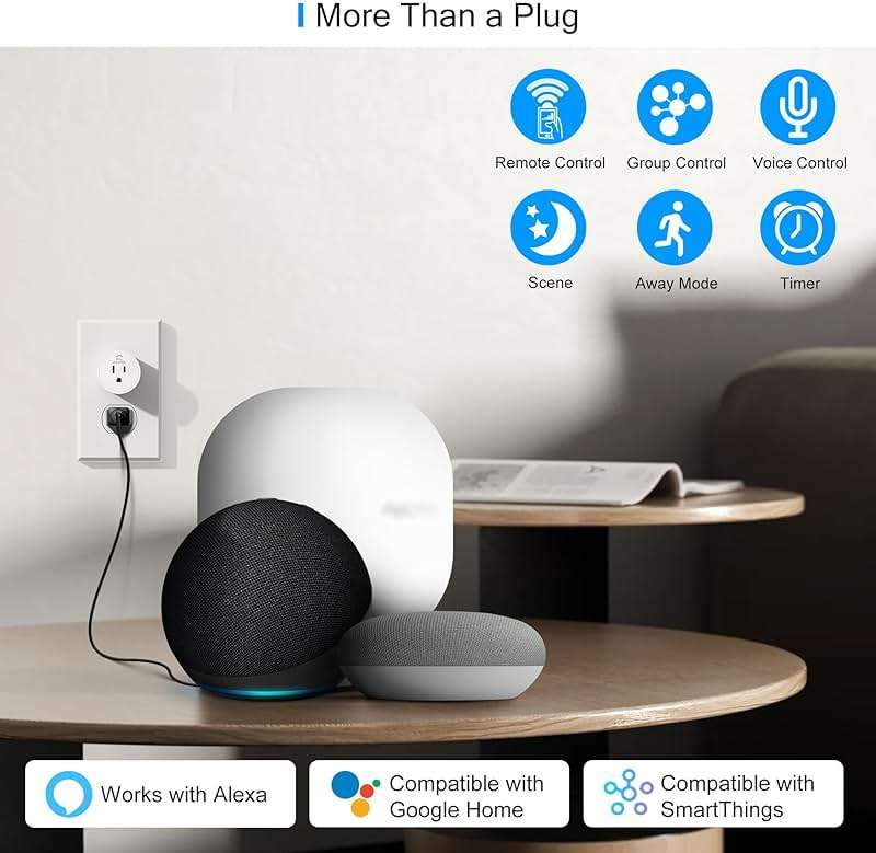 EIGHTREE 15A Smart Plug, Wi-Fi & Bluetooth Smart Outlet for High-Power Home Appliances, Works with Alexa & Google Home, Easy Setup, Timer & Remote Control, FCC & ETL Certified, 2.4GHz Wi-Fi Only - Image 6