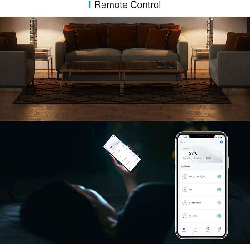 EIGHTREE 15A Smart Plug, Wi-Fi & Bluetooth Smart Outlet for High-Power Home Appliances, Works with Alexa & Google Home, Easy Setup, Timer & Remote Control, FCC & ETL Certified, 2.4GHz Wi-Fi Only - Image 9