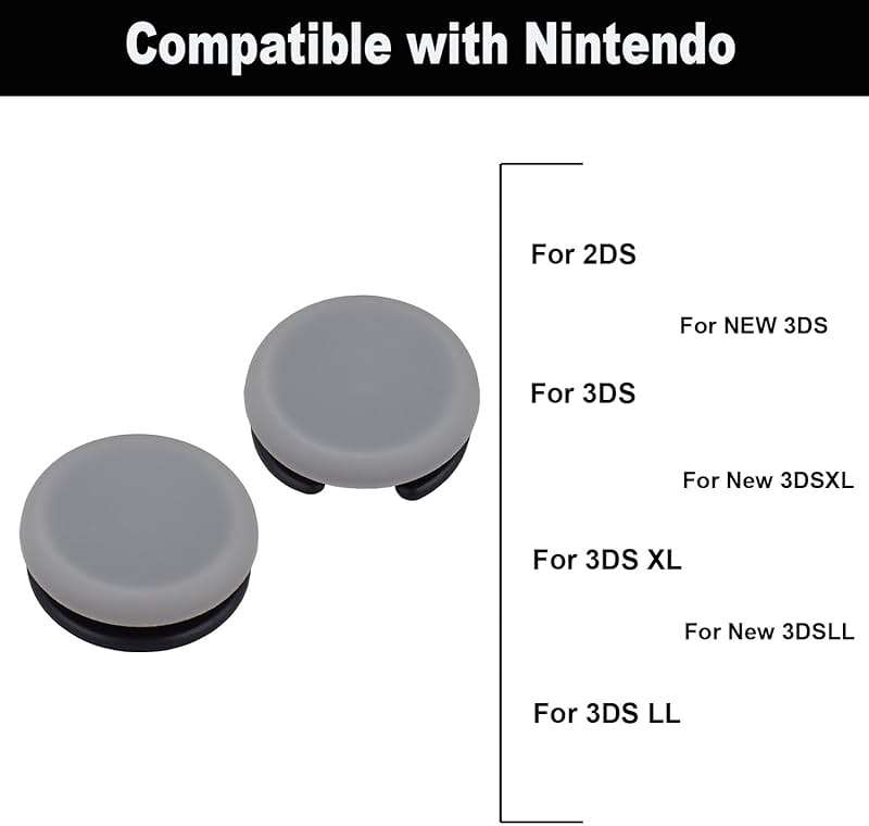 IKPEK 2Pcs Analog Stick Cap Replacement 3D Joystick Cover for 2DS 3DS 3DSXL 3DSLL New 3DS New 3DSXL New 3DSLL Controller - Image 3