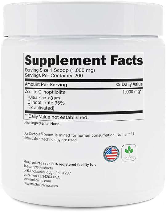 TODICAMP Zeolite Detox for Adults Sorbolit - Zeolite Powder Binder Detox Cleanse - Zeolite Clinoptilolite for Deep Full Body Detox, Gut Cleanse, Cellular and Liver Detox (Powder) - Image 2