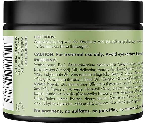 Mielle Organics Rosemary Mint Scalp & Hair Oil and Hair Masque - Image 9