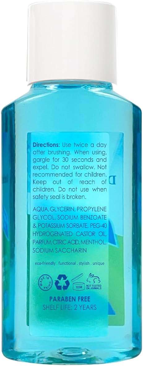 Mouthwash Travel Size, Portable Original Mint Mini Mouthwash Bulk, 35ml/1.2oz (24Pack, Mint) - Image 2