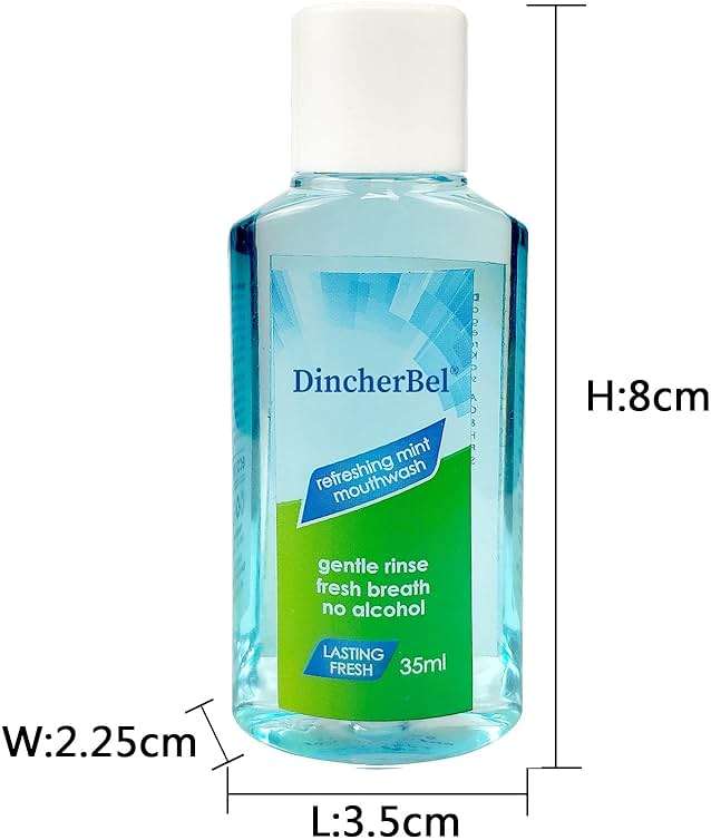 Mouthwash Travel Size, Portable Original Mint Mini Mouthwash Bulk, 35ml/1.2oz (24Pack, Mint) - Image 3