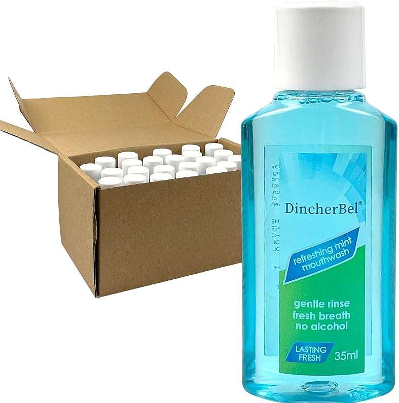Mouthwash Travel Size, Portable Original Mint Mini Mouthwash Bulk, 35ml/1.2oz (24Pack, Mint) - Image 6