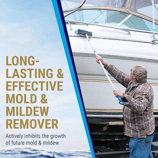 Nautical One - Xtreme Mildew Stain Remover | Powerful Marine Mold and Mildew Stain Remover, Non-Bleach Spray for Boat Interior & Exterior (22 oz) - Image 2