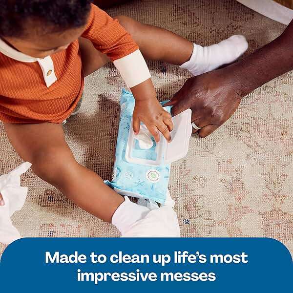 Hello Bello Extra Gentle Unscented Baby Wipes, Plant Based, Made with 99% Water and Aloe for Babies and Kids, 1080 Count - Image 7